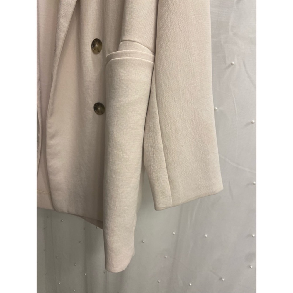 RARE! NEW! Aritzia Wilfred Cherrelle Bone White Double Breasted Blazer - Picture 8 of 12